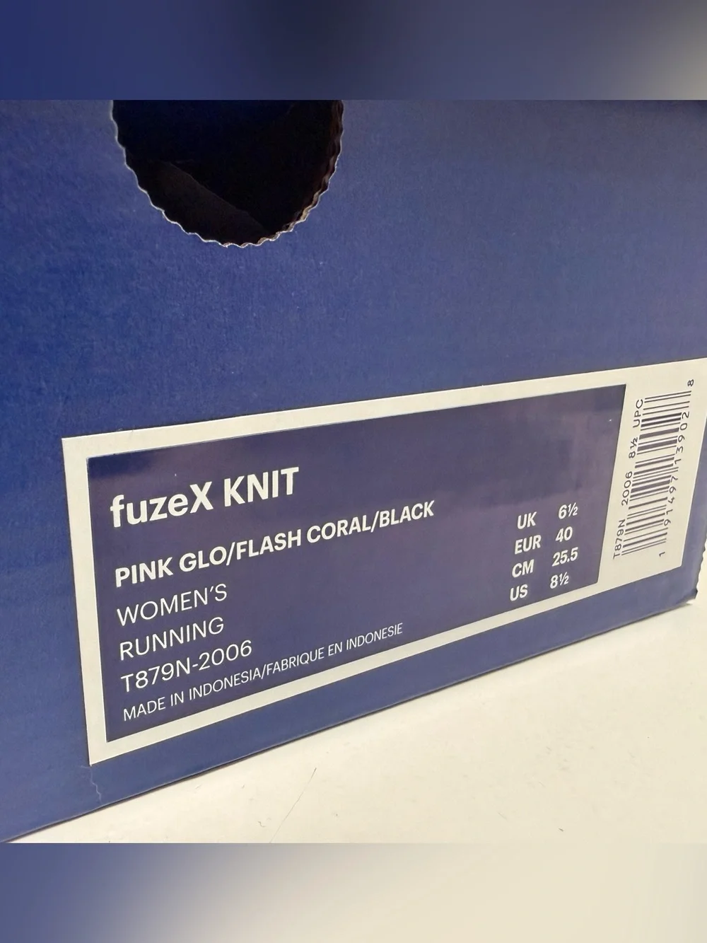 ASICS Women's fuzeX Knit Running Shoe Pink Glo/Flash Coral/Black 8.5